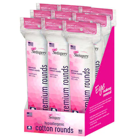 Swisspers Hypoallergenic cotton rounds